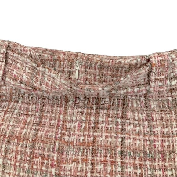 NWT Zara Tweed Belted Mini Skirt Pink Sz XS Office Siren Legally Blonde - Picture 7 of 8